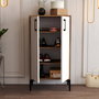 Hanah Home Zapatero Nogal y Blanco 60x111x35 cm. Mueble Organizador con Estantes.